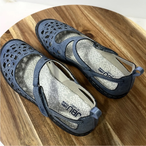 JBU by Jambu bellerose blue Mary Jane SlipOn Vegan Leather Women's 9 M Sandals - Picture 7 of 11